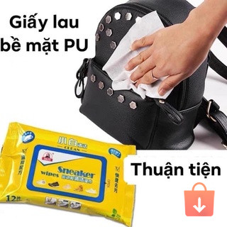 Combo 5 túi khăn giấy lau giày sneaker siêu sạch không hóa chất, gói 30 tờ tiện lợi #A53