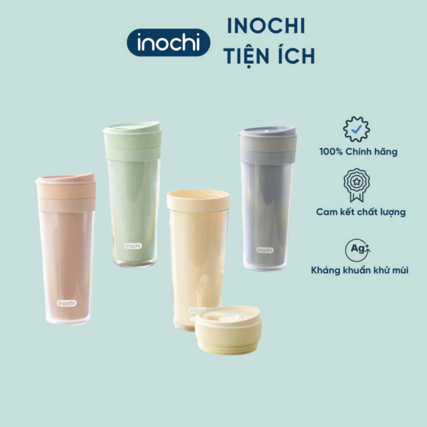 Cốc nhựa Chiba Clip Inochi dung tích 650ml, có hộp làm quà tặng xinh xắn
