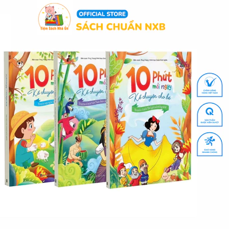Sách - 10 Phút Mỗi Ngày Kể Chuyện Cho Bé - Truyện Ngụ Ngôn Hay Nhất ( Truyện Hay Cho Bé )