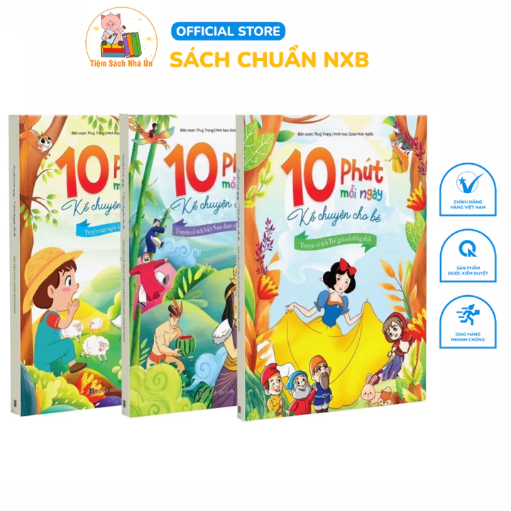 Sách - 10 Phút Mỗi Ngày Kể Chuyện Cho Bé - Truyện Ngụ Ngôn Hay Nhất ( Truyện Hay Cho Bé )