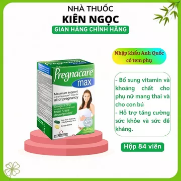 Vitamin bổ bầu Pregnacare Max - Vitamin tổng hợp cho mẹ bầu & sau sinh – Hàng chính hãng Anh- H84V
