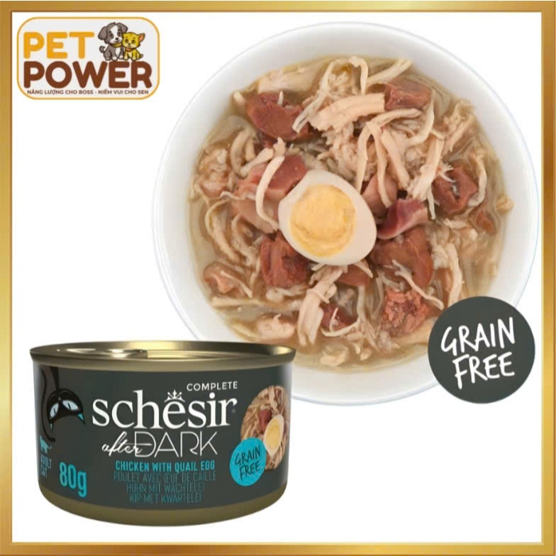 Pate Mèo Schesir Top Đầu Mỹ Hộp 12 Lon Mix 4 Vị Cao Cấp