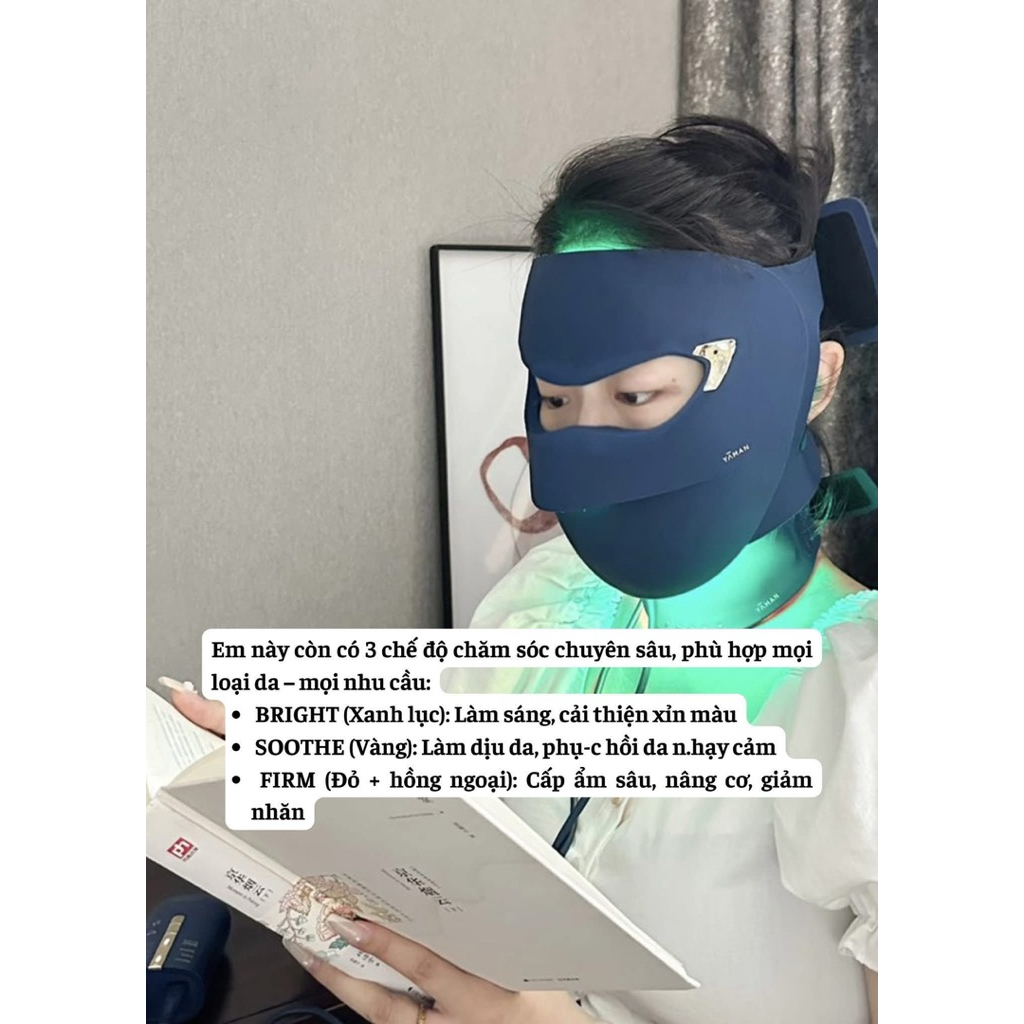 Mặt Nạ Ánh Sáng Yaman - Hình ảnh thực tế