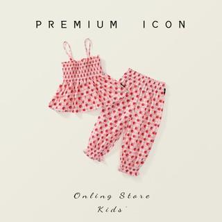 Set Đồ Bé Gái, Set Bộ 2 Dây Dáng Xòe Phối Quần Bo Chun Cho Bé Gái Chất Liệu Cotton