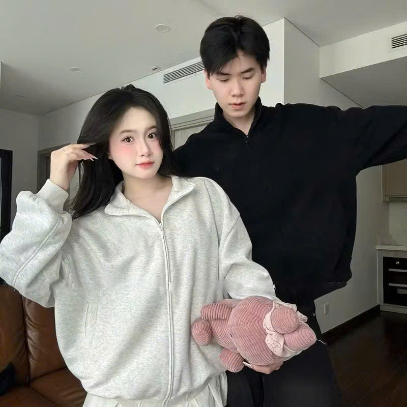 Áo khoác nỉ thu đông thời trang unisex nam nữ dày dặn mềm mịn Halley M35