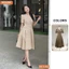 Đầm thiết kế BEMINE cổ vest chấm bi dáng chữ A phù hợp đi làm-MT11004