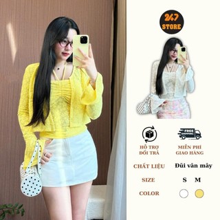 Áo Cardigan Ren Mềm Nữ Khoác Nhẹ Ngoài 247store Aocadigan08