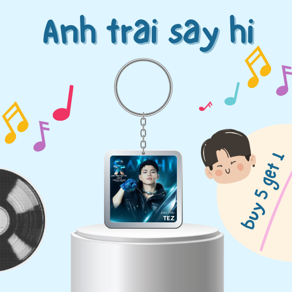 [Mua 5 tặng 1] Móc khoá nhựa/Keyring chương trình Anh trai say Hi 2025 30 anh trai (Đọc mô tả để biết thêm thông tin)