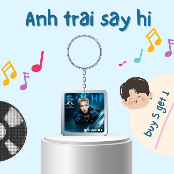 [Mua 5 tặng 1] Móc khoá nhựa/Keyring chương trình Anh trai say Hi 2025 30 anh trai (Đọc mô tả để biết thêm thông tin)