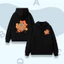 Áo Khoác Cotton Dày Dặn Cho Bé – Hình CapyBara Ngủ Trên Lá Cam, Mềm Mịn, Có Túi Bên Trong (M 288)