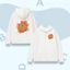 Áo Khoác Cotton Dày Dặn Cho Bé – Hình CapyBara Ngủ Trên Lá Cam, Mềm Mịn, Có Túi Bên Trong (M 288)