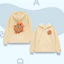 Áo Khoác Cotton Dày Dặn Cho Bé – Hình CapyBara Ngủ Trên Lá Cam, Mềm Mịn, Có Túi Bên Trong (M 288)