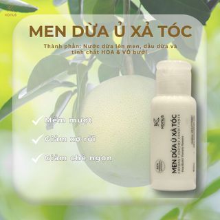 Men Dừa Gội, Tắm, Ủ, Tắm Gội 2in1 Tiện Lợi Da Mềm, Mịn Tóc, Ngăn Gãy Rụng, Giữ ấm cơ thể 30ml