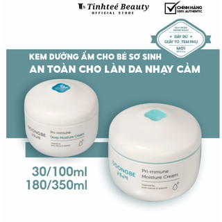 Kem Dưỡng Ẩm Goongbe Pri-mmune Moisture Cream Cho Bé Sơ Sinh An Toàn Cho Làn Da Nhạy Cảm 30/100/180/350ml