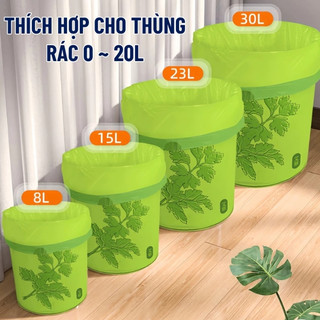 Túi Đựng Rác Hương Ngải Cứu Xua Đuổi Ruồi Muỗi Côn Trùng,Túi Rác Siêu Dai,Có Dây Rút Tiện Lợi