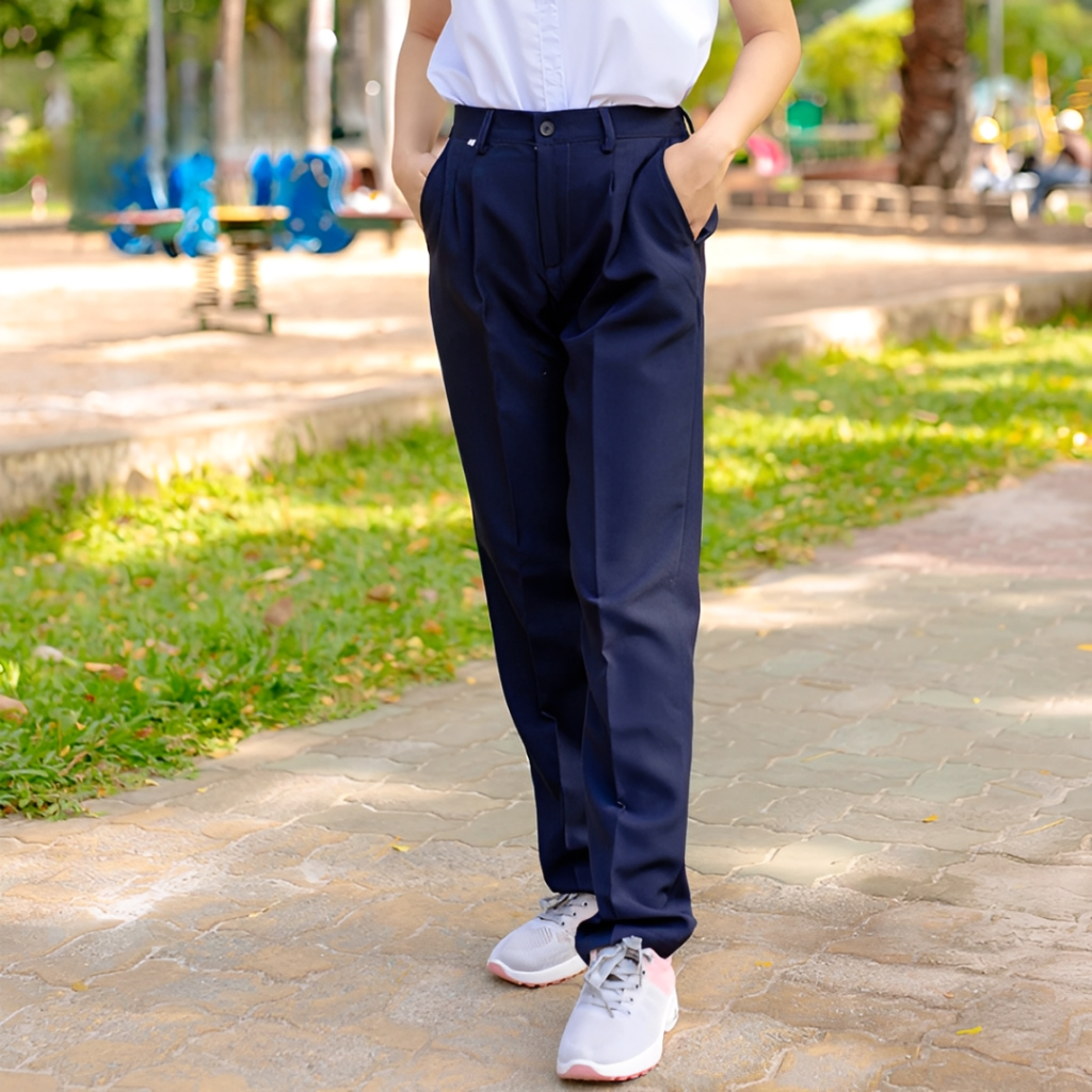 Quần Tây Quần Âu Học sinh, Quần Đồng Phục Học Sinh Lưng Chun, Quần dài Xanh, Đen Cho Nam Nữ từ lớp 1 đến 12 | BigBuy360 - bigbuy360.vn
