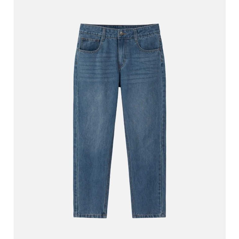 Quần Jeans Nam BOO Dáng Straight Thêu Logo Dễ Phối Đồ, Chất Liệu Cao Cấp