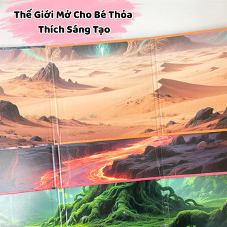 Sách Dán Nam Châm Từ Tính Tung Tung Tung Sahur Cỡ Lớn, Nhiều Sticker Đi Kèm-Tranh Dán Nam Châm Nhân Vật Vũ Trụ Brainrot