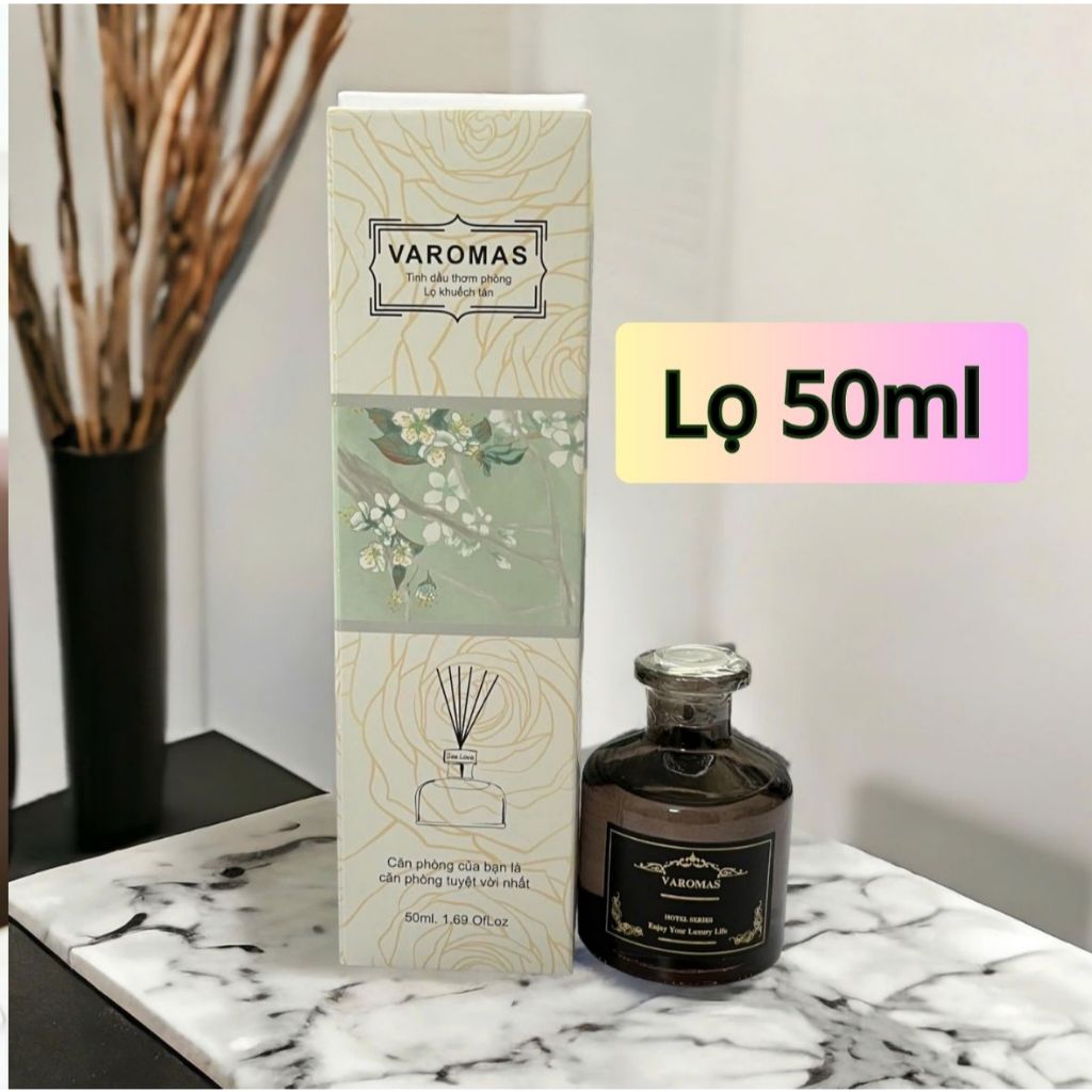 Tinh Dầu Khuếch Tán VaromaS KT11 50ml Thơm Phòng Thiên Nhiên Khử Mùi