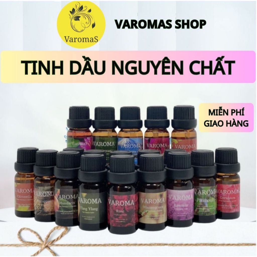 [SỈ 50ML] Tinh dầu thiên nhiên Varoma nguyên chất I NHIỀU MÙI I Có kiểm định COA