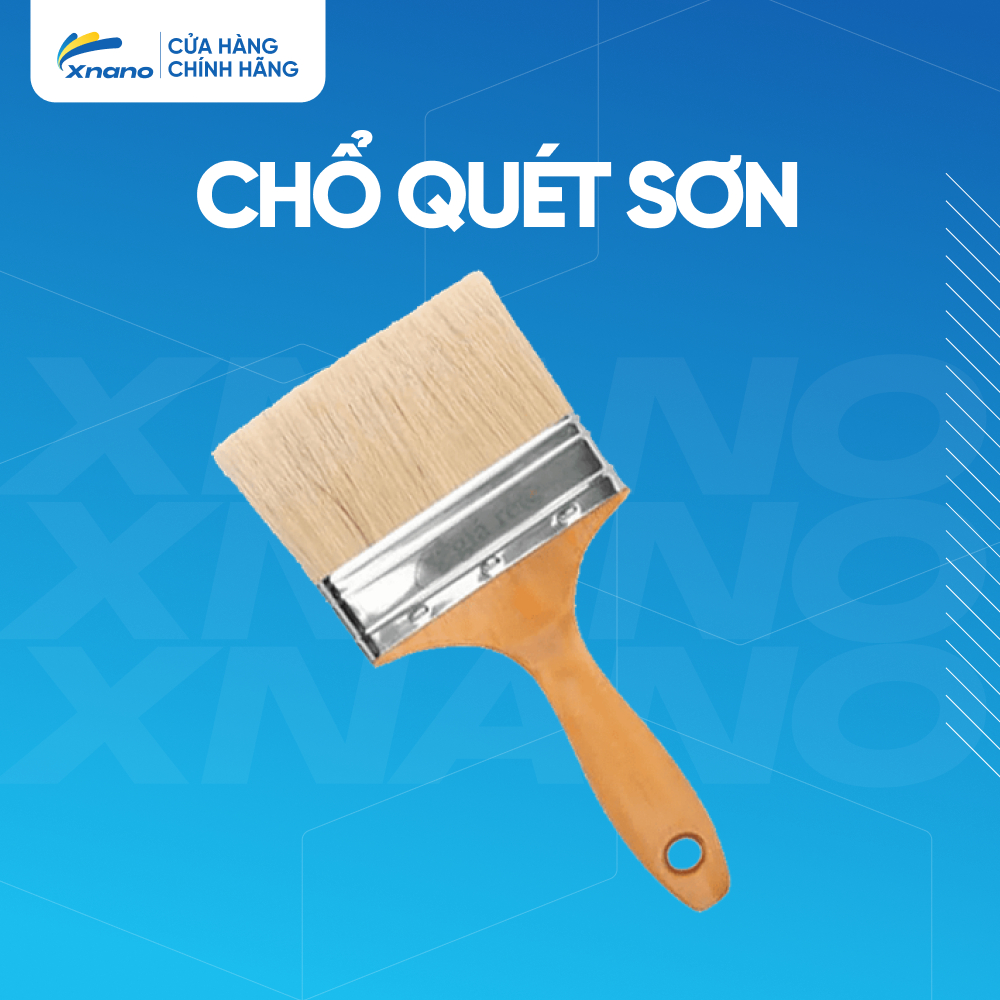 Cọ Sơn TOTAL Bản Rộng 10cm – Tay Gỗ Tự Nhiên | Cọ Quét Sơn Chống Thấm, Sơn Nước, Sơn Dầu