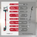 Máy hút bụi cầm tay không dây UNIQ Free A7 hút bụi giường nệm gia đình đa năng cây hút bụi ô tô ghế sofa — ảnh 5