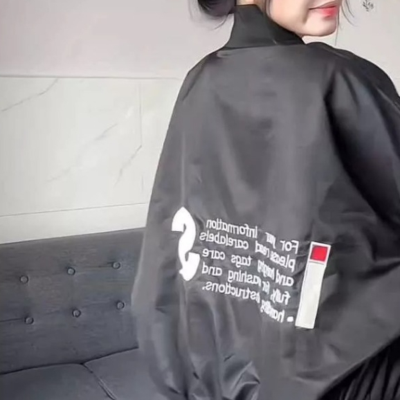 Áo Khoác Bomber Jacket Tay Nhún Nam nữ - Áo Khoác Gió Bomber Jacket dù 2 lớp dày dặn form rộng siêu xinh mẫu Bassic 2024