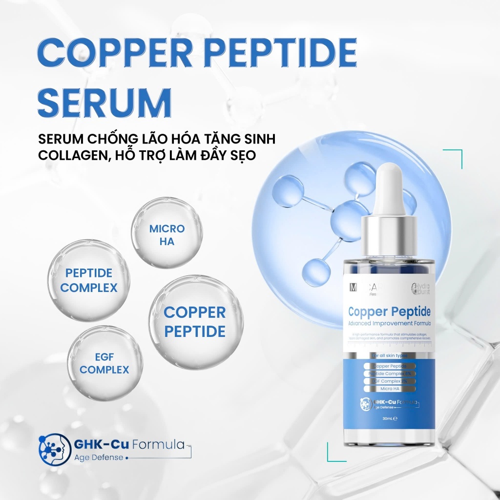 [HÀNG CTY] Serum MD CARE Copper Peptide Serum Giảm Lão Hóa, Tăng Sinh Collagen 30ml