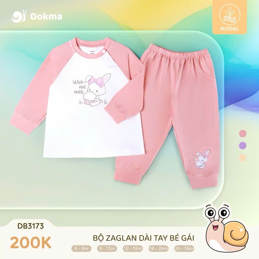 (8-13kg) Bộ Dài Tay Dokma Bé Trai, Bé Gái DB3176 DB3115 DB3116 DB3173 DB2342