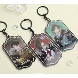 Lord of Mysteries Klein Moretti, Amon, Leonard Mitchell Acrylic Keychain - Character Bag Charm Collection for Fans, Hall