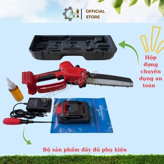 Máy cưa cầm tay dùng pin SC5802 – Pin 21V, lam 8 inch, công suất 400W, cắt gỗ & cành cây_ Agrimachi