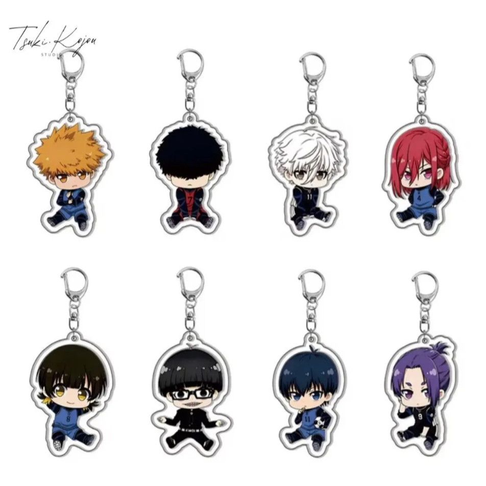 Blue Lock Keychain Set | Anime Chibi Acrylic Keychains | Isagi, Bachira ...