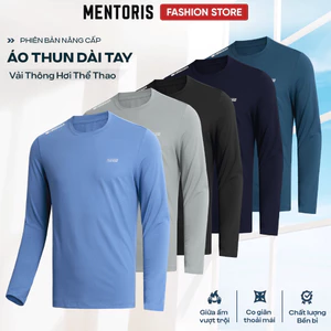 Áo Giữ Nhiệt nam dài tay Mentoris, Chất Liệu Heattech Cao Cấp Co Giãn 4 Chiều Thoải Mái MDT02