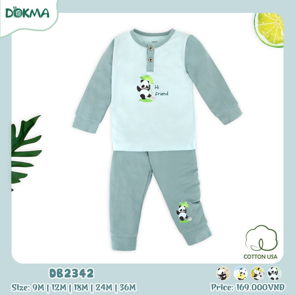 (8-13kg) Bộ Dài Tay Dokma Bé Trai, Bé Gái DB3176 DB3115 DB3116 DB3173 DB2342
