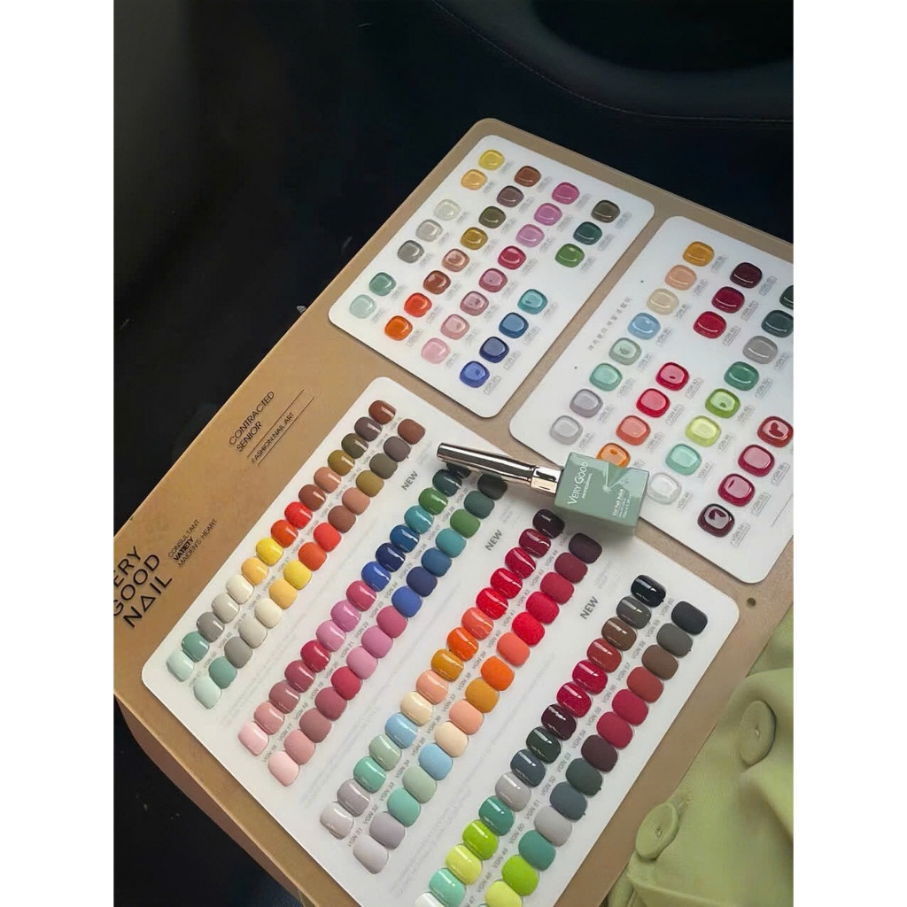 [Ưu Đãi Sản Phẩm Mới] Combo 5 chai màu ngẩu nhiên không trùng màu set 60 màu sơn gel Very Good Nail nắp dài