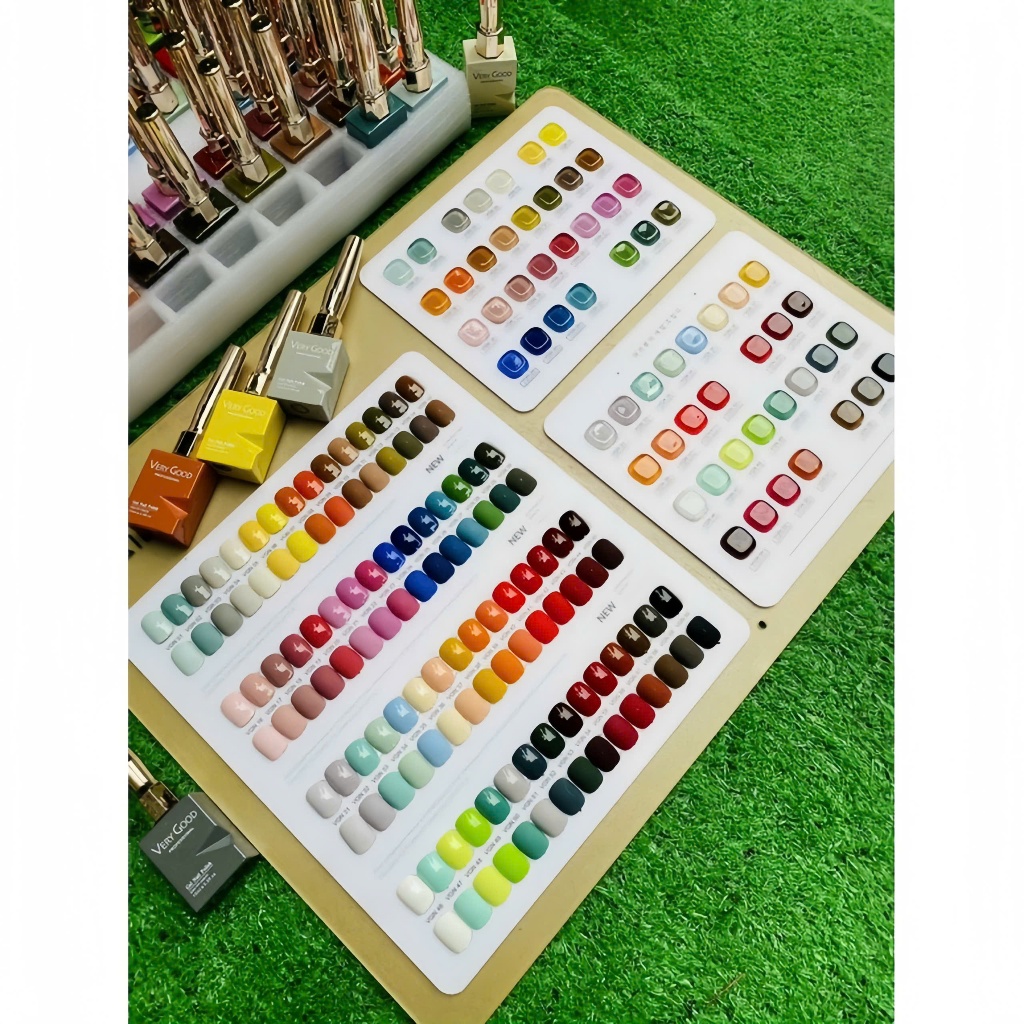 [Ưu Đãi Sản Phẩm Mới] Combo 5 chai màu ngẩu nhiên không trùng màu set 60 màu sơn gel Very Good Nail nắp dài