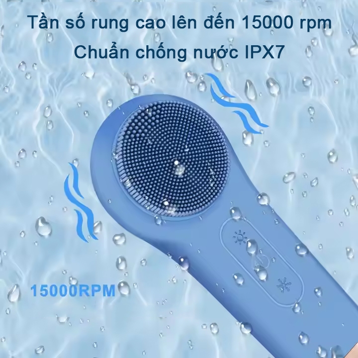 Máy rửa mặt massage đẩy tinh chất nóng lạnh liệu pháp ánh sáng và nhiệt NEVAKI Multi-task Cleansing