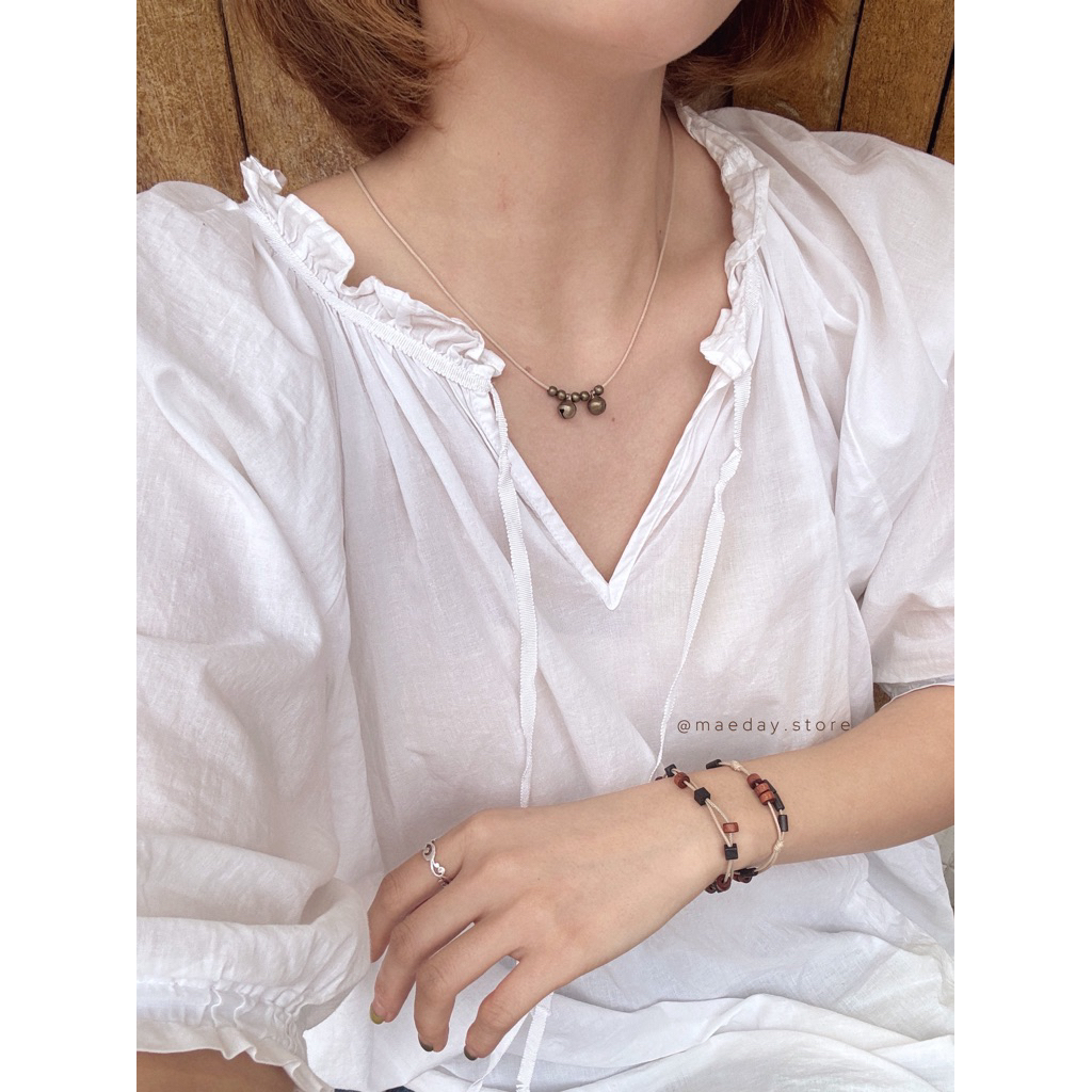 Vòng Maru - vòng cổ / dây chuyền và vòng tay chuông mix hạt