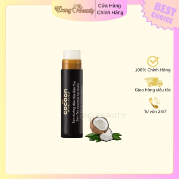 Combo son dưỡng dầu dừa Bến Tre và tẩy tế bào chết môi Cocoon làm sạch và dưỡng ẩm môi