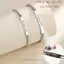 【Tùy chỉnh miễn phí】2 chiếc vòng tay đôi khắc chữ bất kỳ làm quà tặng trang sức ngày lễ tình nhân