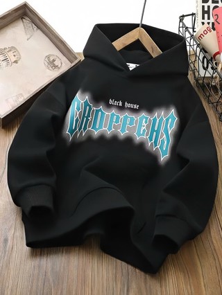 Áo nỉ có mũ trùm đầu đa năng cho bé trai mùa thu 2025, áo hoodie thường ngày in họa tiết phong cách Hàn Quốc