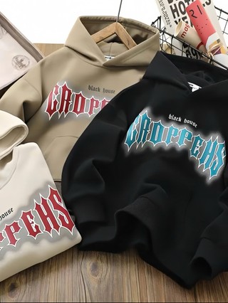 Áo nỉ có mũ trùm đầu đa năng cho bé trai mùa thu 2025, áo hoodie thường ngày in họa tiết phong cách Hàn Quốc