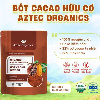 Bột Cacao Hữu Cơ Organic Cocoa Powder Aztec Organics