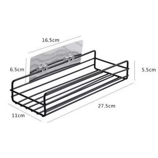 Kệ để gia vị nhà bếp, kệ đựng đồ đa năng treo tường sử dụng miếng dán tường chắc chắn, tiện lợi, không cần khoan đục