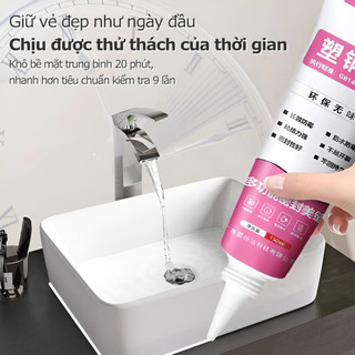 Keo miết mạch, keo chống thấm trong suốt, bịt khe hở bồn rửa chén, nhà vệ sinh