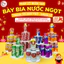 Khay Tháp Gỗ Nhân Tạo 2–3–5 Tầng Bày Bia, Nước Ngọt Trang Trí Bàn Thờ Dâng Lễ Thắp Hương