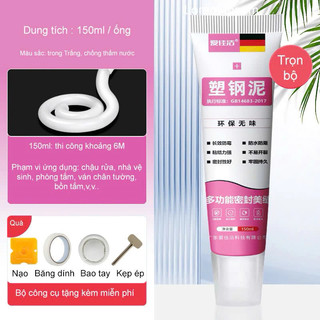 Keo miết mạch, keo chống thấm trong suốt, bịt khe hở bồn rửa chén, nhà vệ sinh