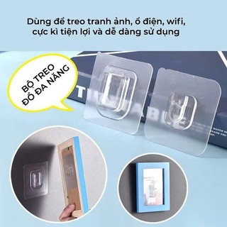 Miếng dán tường chữ U thay thế cho kệ nhựa, móc dán dự phòng siêu chắc.