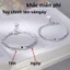 Vòng tay đôi bằng thép không gỉ khắc tên DIY Quà tặng sinh nhật cho cặp đôi