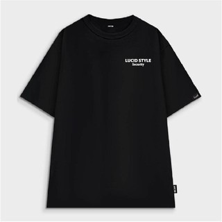 Áo thun unisex form rộng Lucid Style chất vải cotton in brand name